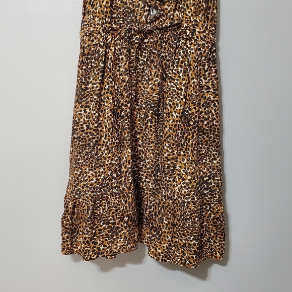 Old Navy Brown Leopard Dress Women's Size Medium - Picture 3 of 10